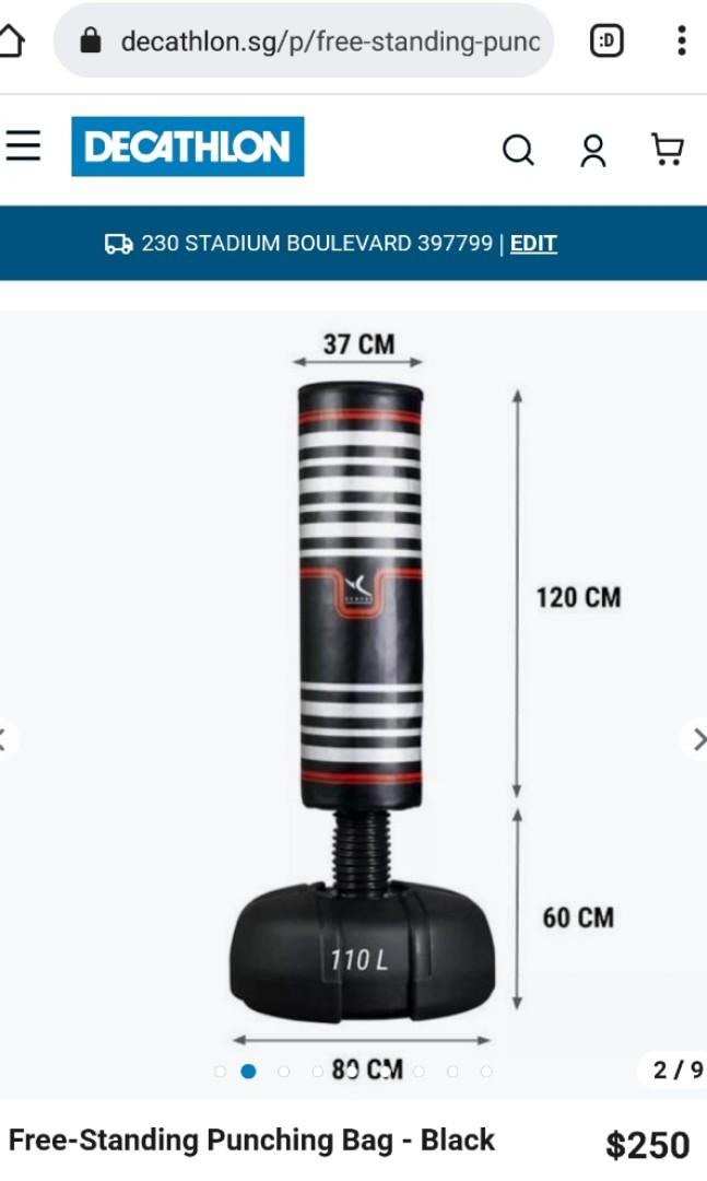 DOMYOS Free Standing Punching Bag Black Sports Equipment Other DOMYOS Free Standing Punching Bag Black Sports Equipment Other
