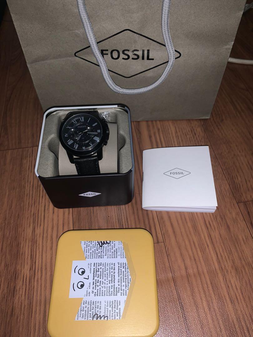Fossil grant chronograph manual store