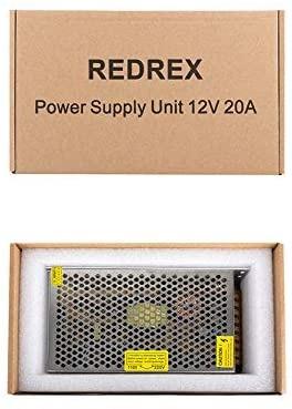Free Shipping - Redrex DC 12V 20A Universal Regulated Switching Power  Supply Adaptor Transformer for 3D Printers LED Strip Lights CCTV Computer  Project Security System, Computers & Tech, Parts & Accessories, Computer