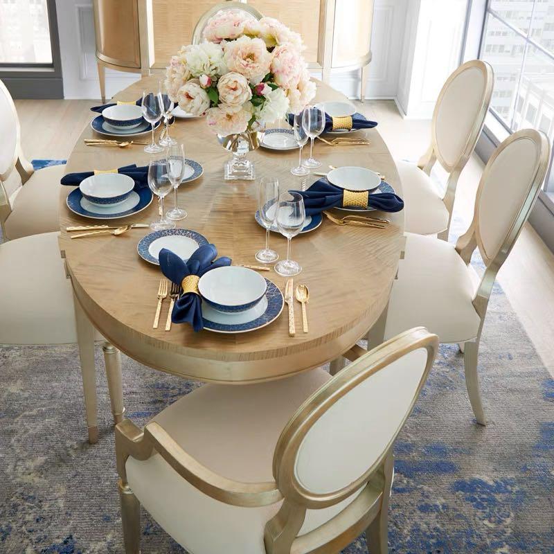 Glitz and Glamour Modern French Dining table and chair, Furniture