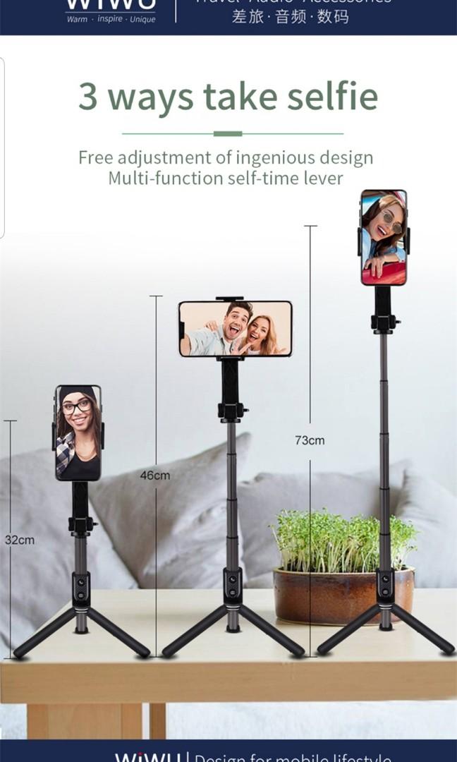Handheld GIMBAL Wireless Bluetooth Monopod Tripod Selfie Stick