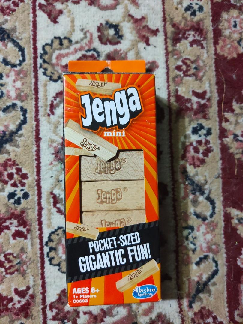 Jenga Mini Travel Classic Family Fun Board Game Hasbro New Factory Sealed 