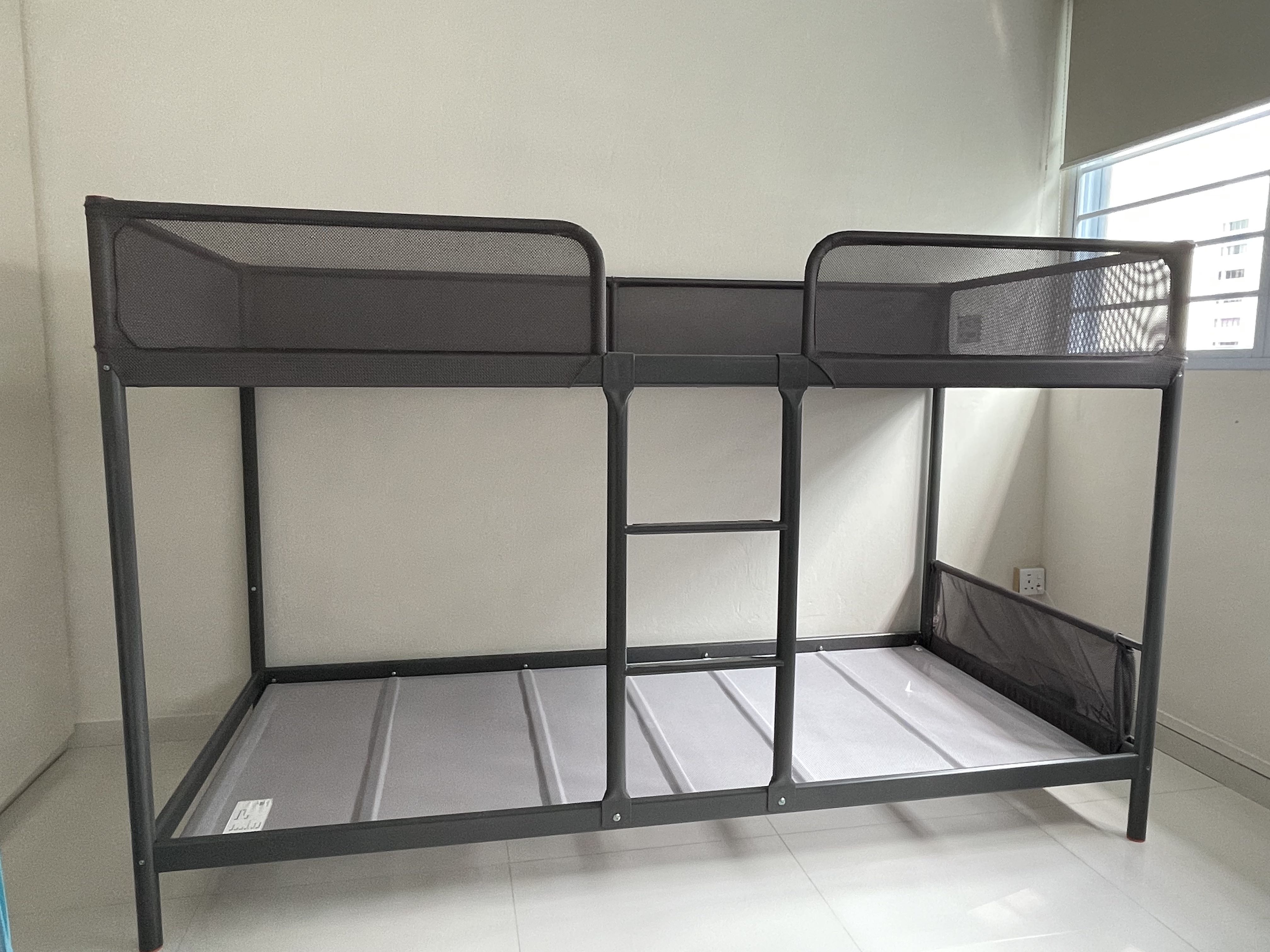 ikea double deck bunk bed frame, Furniture & Home Living, Furniture ...