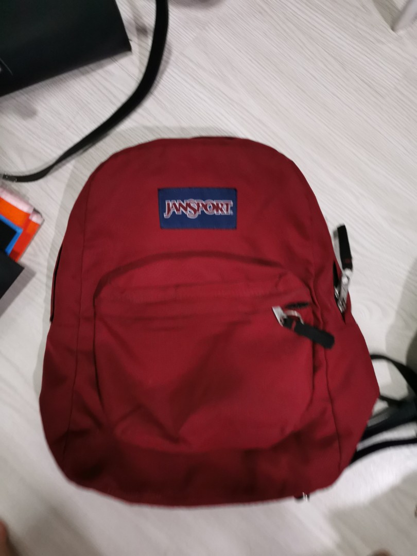 Jansport dark red Backpack Women s Fashion Bags Wallets