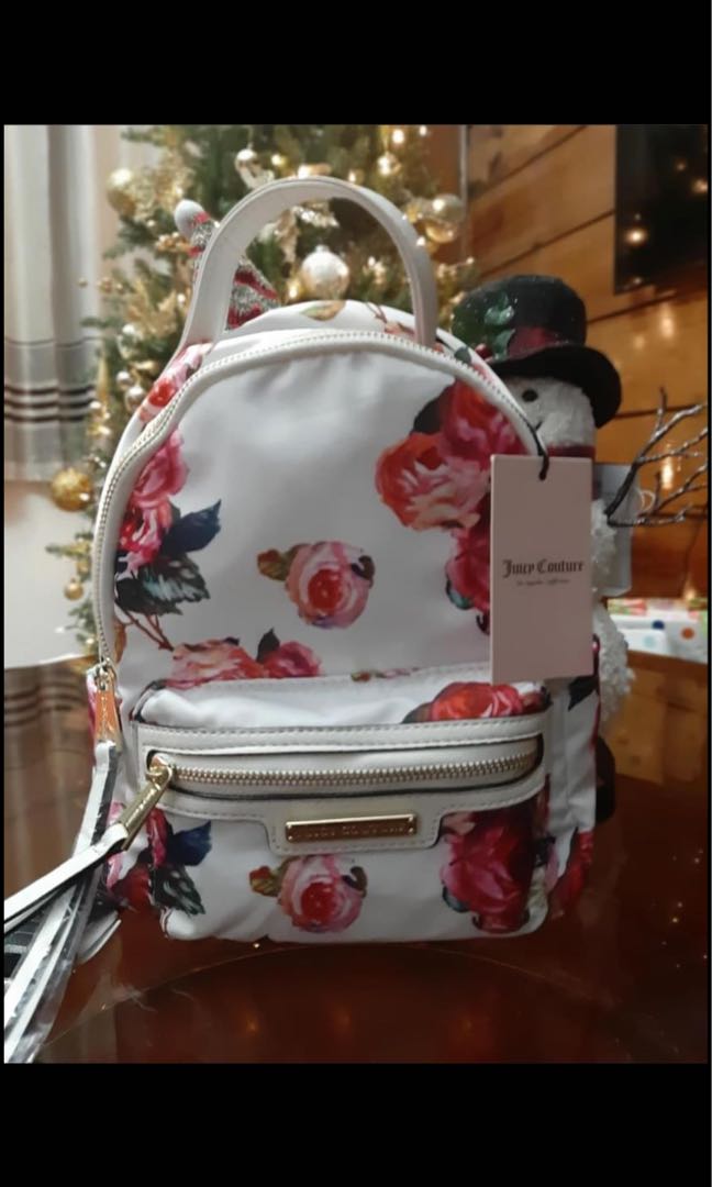 juicy couture floral backpack