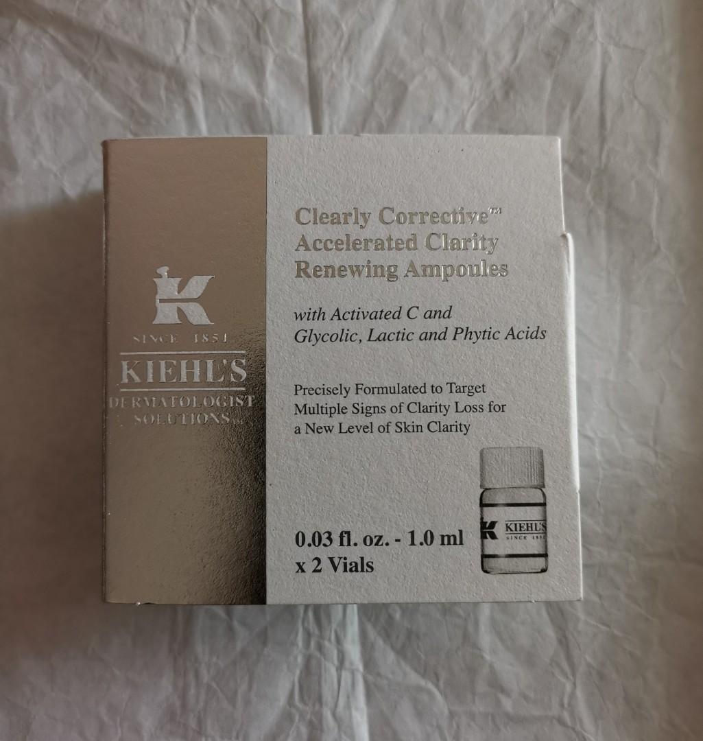 Kiehl's Clearly Corrective Accelerated Clarity Renewing Ampoules, Beauty & Personal Care, Face