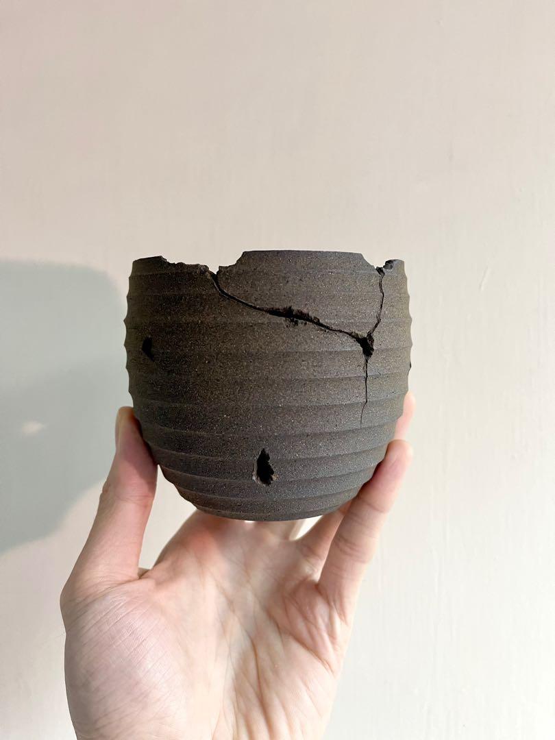 Kikko ST 吉光窯高橋隼哉Crack Bowl Size M 植木鉢, 傢俬＆家居, 園藝 