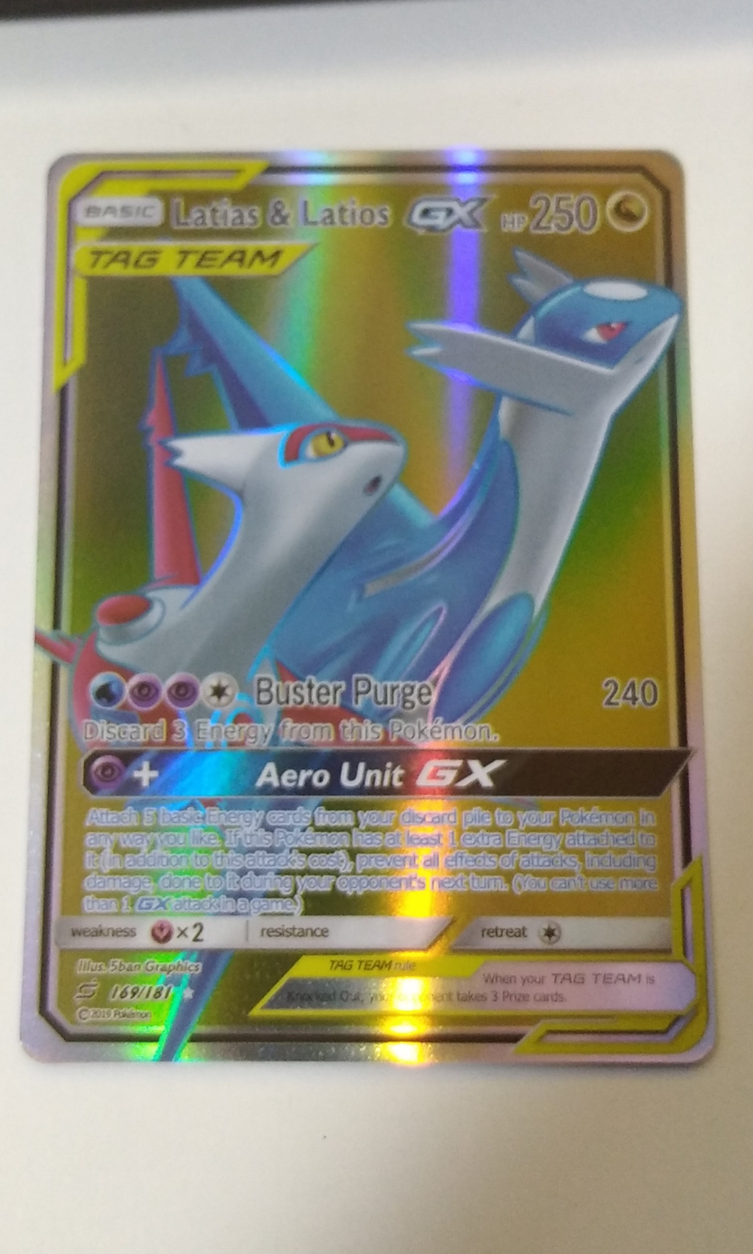 Latias & Latios GX Tag Team (Full Art), Hobbies & Toys, Toys & Games on