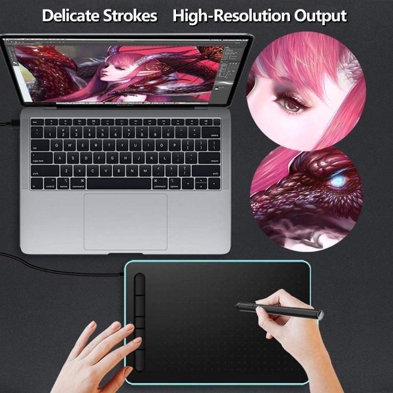 Letsketch Graphics Tablet WP9620 For Drawing Writing Sketching School / Office / Home, Computers