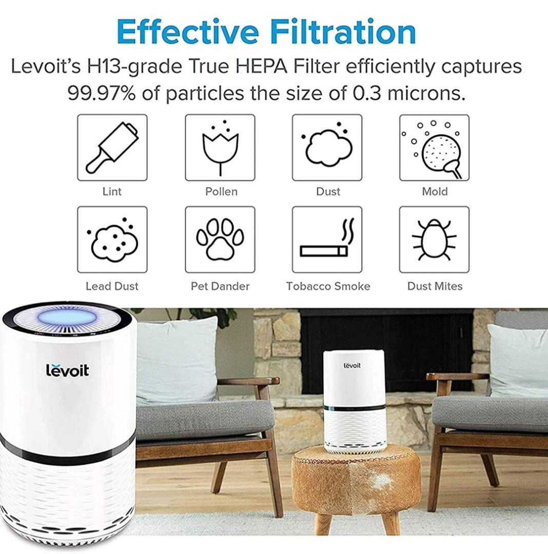  Flintar H13 True HEPA Replacement Filter, Compatible with LV-H132  Air Purifier, Part # LV-H132-RF, 2-Pack : Home & Kitchen