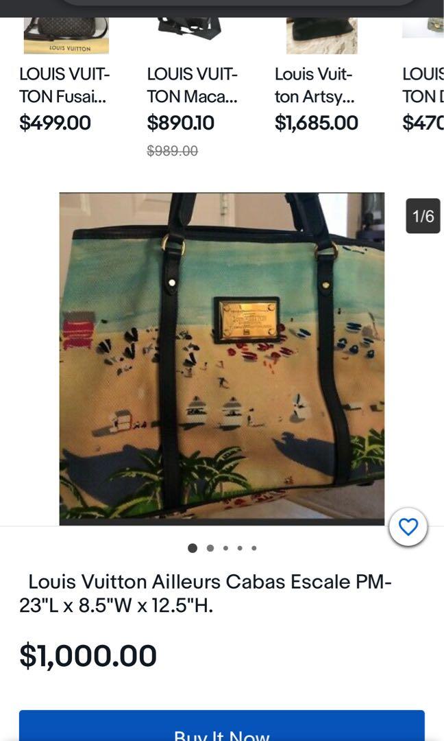 Louis Vuitton Limited Edition Canvas Escale Ailleurs Cabas PM Bag Louis  Vuitton