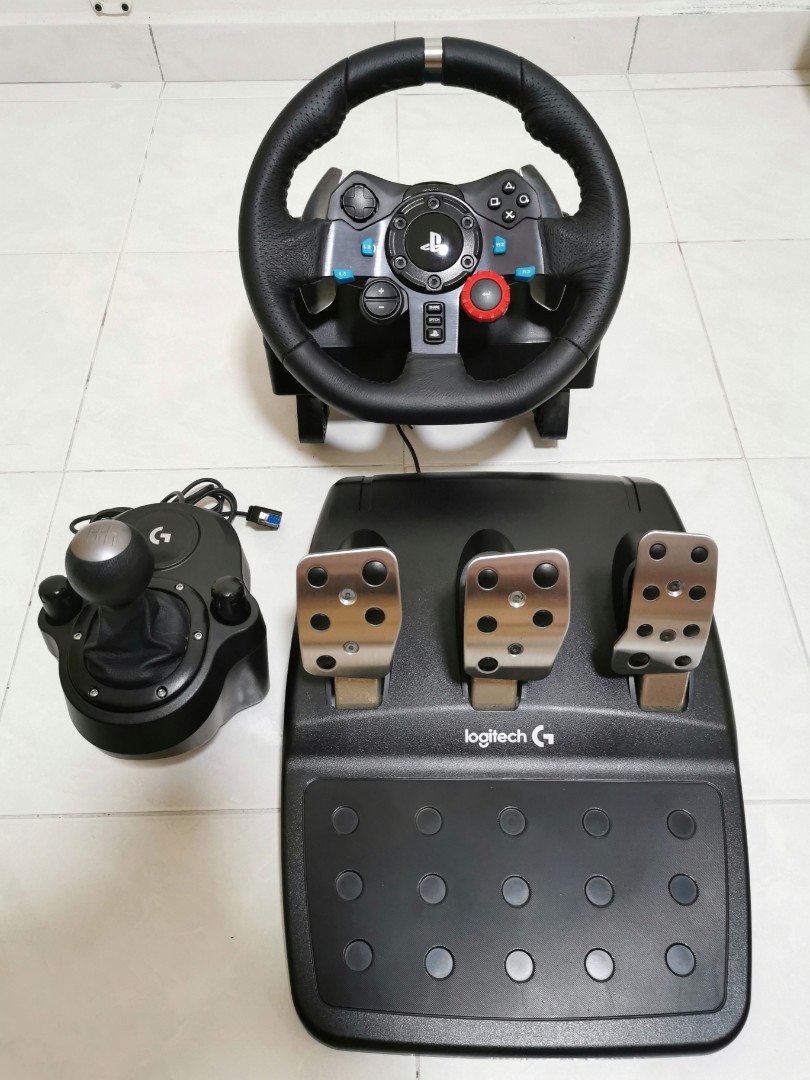 Logitech G Racing Wheel With Shifter Full Set Video Gaming Gaming