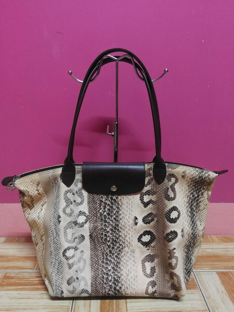 Longchamp deals snakeskin bag