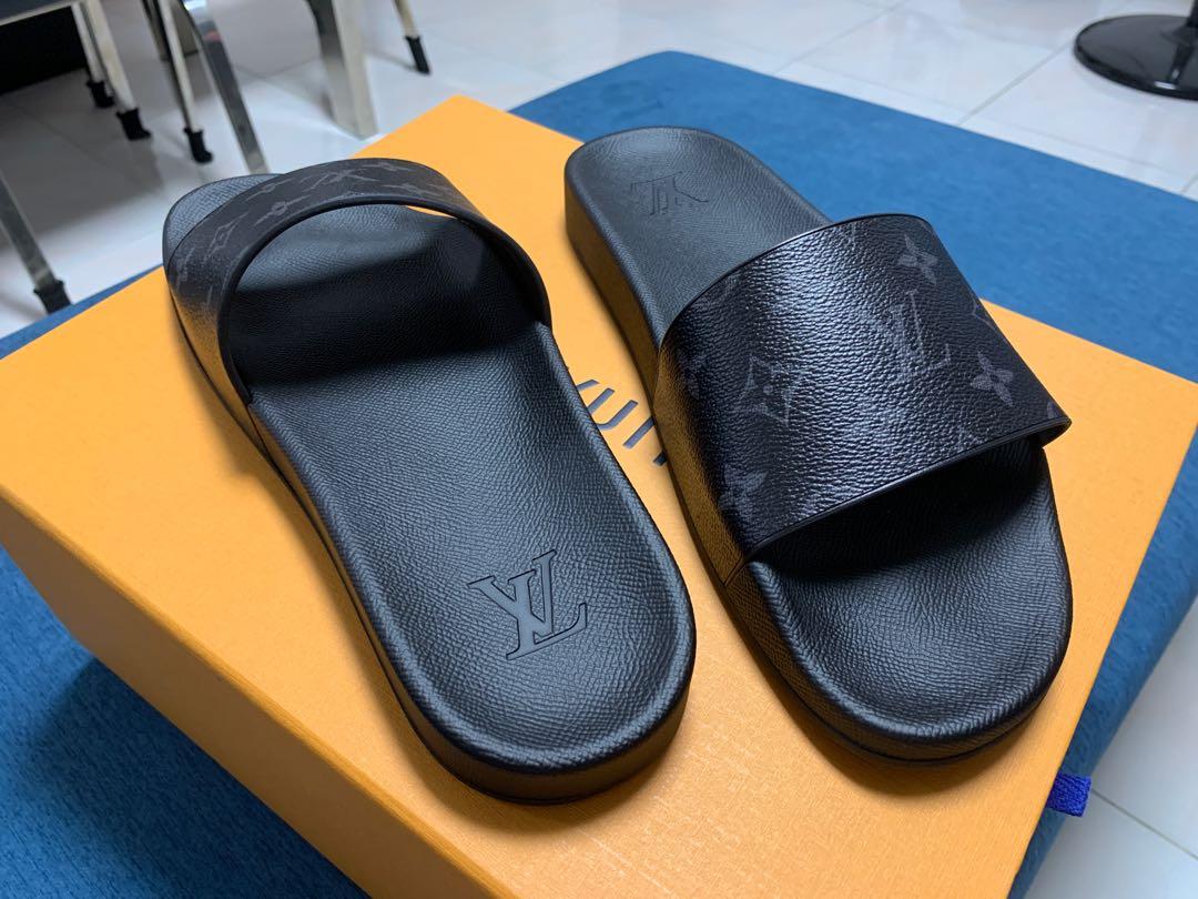 Louis Vuitton Water Mule, Men's Fashion, Footwear, Flipflops and Slides ...