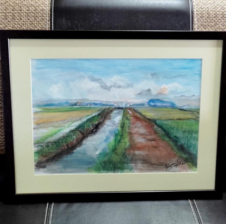 Lukisan Watercolour Design Craft Artwork On Carousell