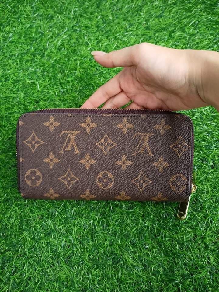 Lv Double Zip Wallet Mono, Luxury, Bags & Wallets On Carousell