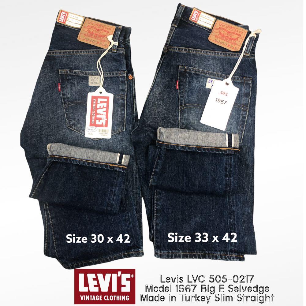 LEVI'S LEVIS VINTAGE CLOTHING LVC 1967 505 BOB 67505-0060 SELVEDGE JEANS  $285+