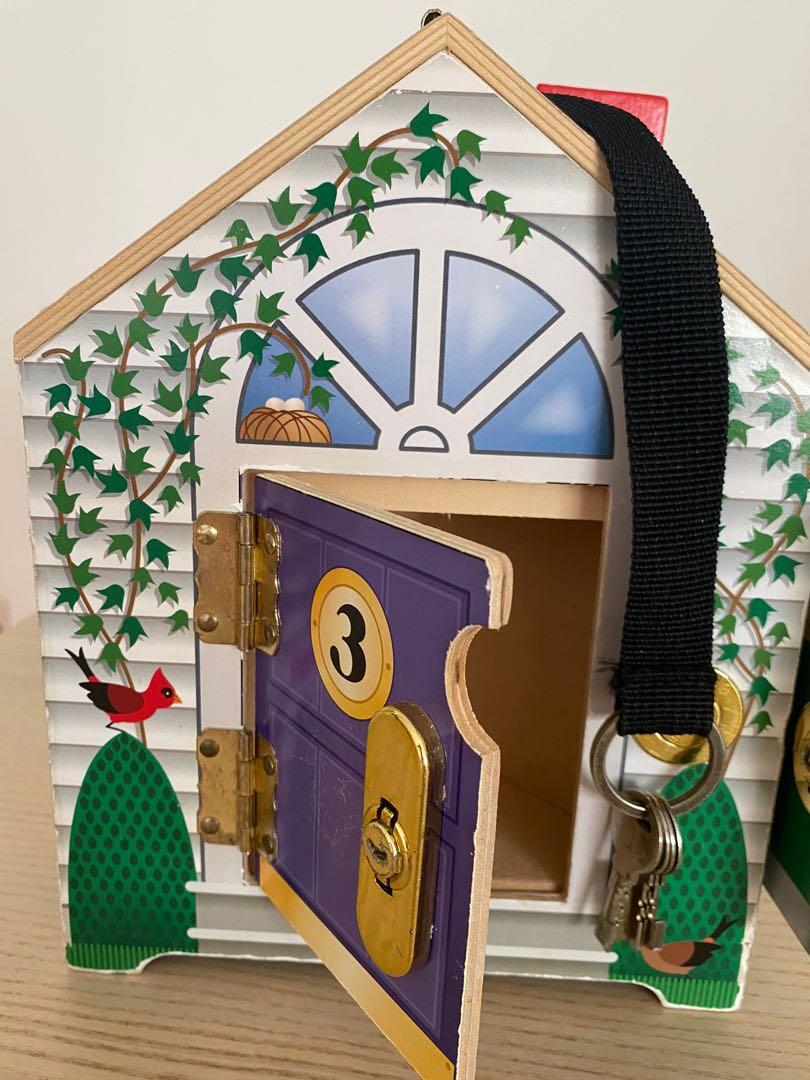 Melissa and doug wooden house with keys discount