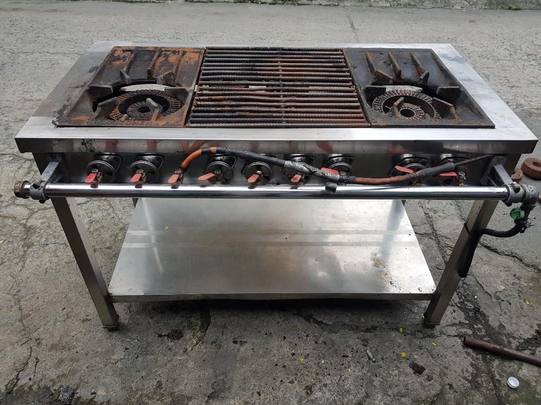 Mk stainless griller and stove, Furniture & Home Living, Kitchenware
