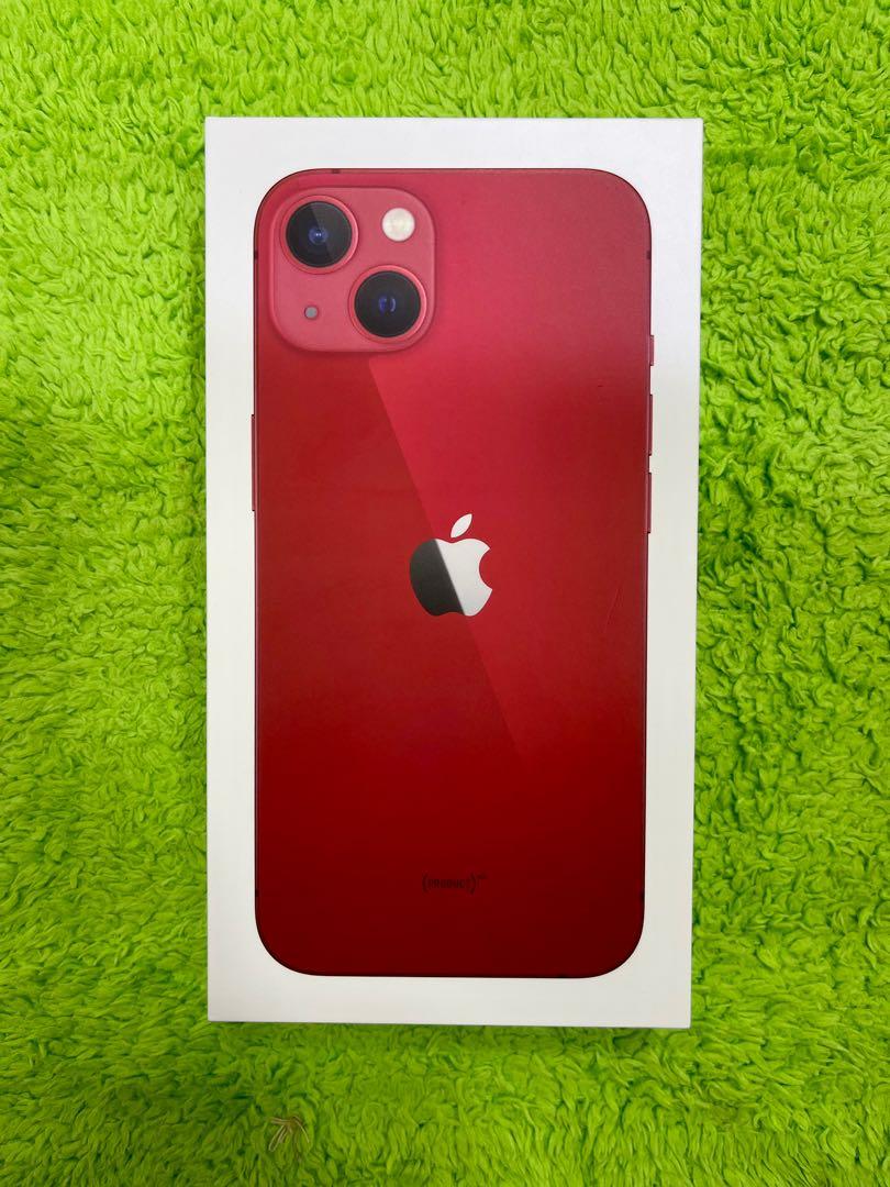 New Apple iPhone 13 128gb red紅色全新未使用行貨雙卡, 手提電話