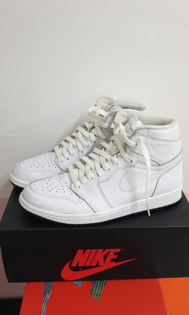 White air jordan retro 1 online