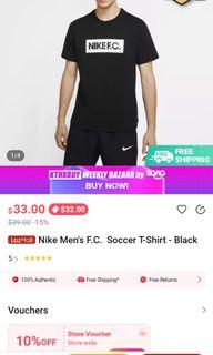 Nike

Men's Nike Fc and Dri FIT basketball T- shirt