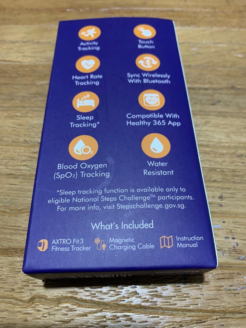 Axtro Fit 3 NSC HPB Fitness Tracker (Season 6), Health & Nutrition