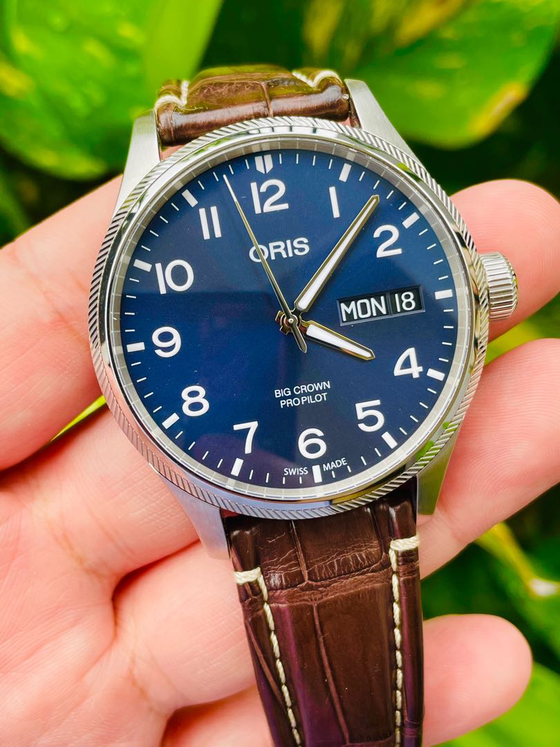 Oris big crown sales propilot blue dial
