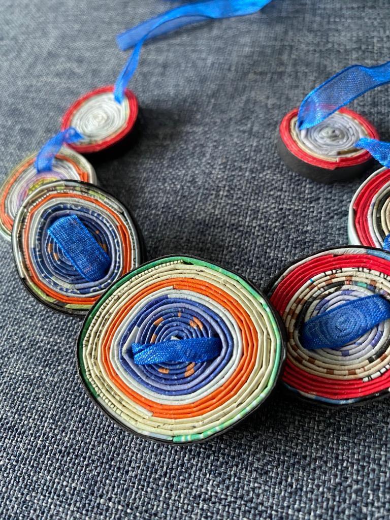 Newspaper necklace top