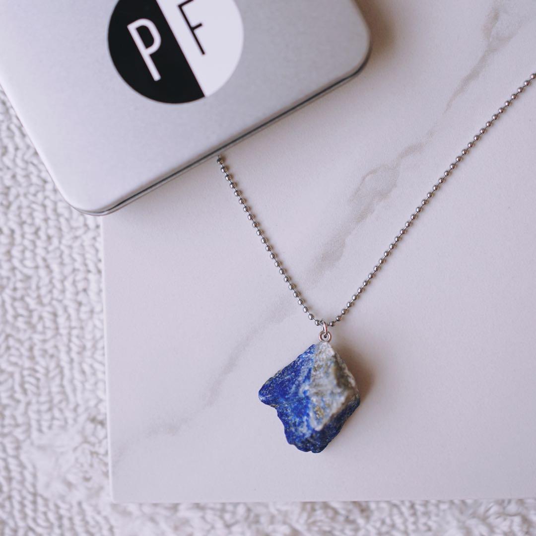Mens lapis necklace outlet