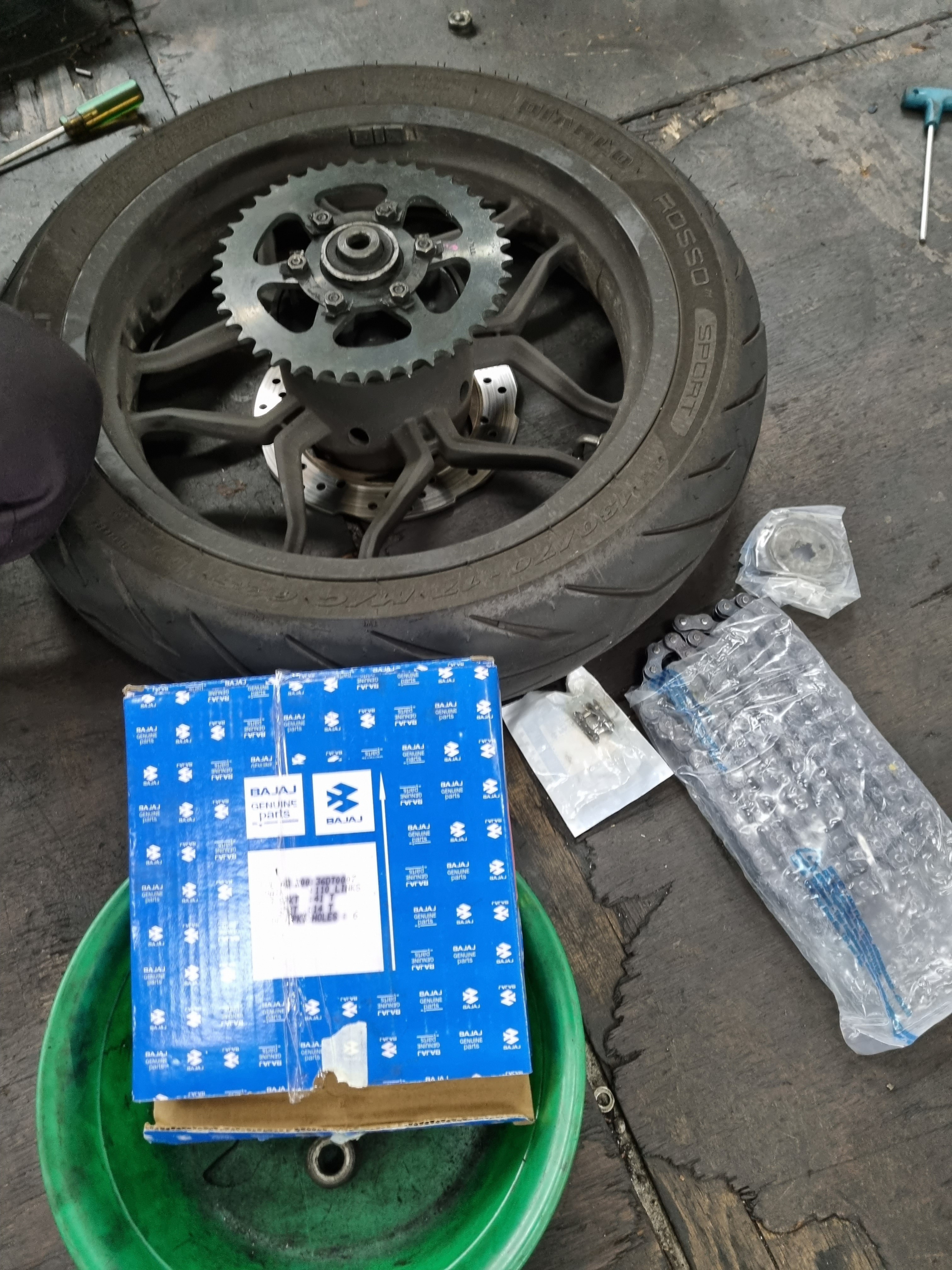 Pulsar NS200 Chain & Sprockets, Motorcycles, Motorcycle Accessories on