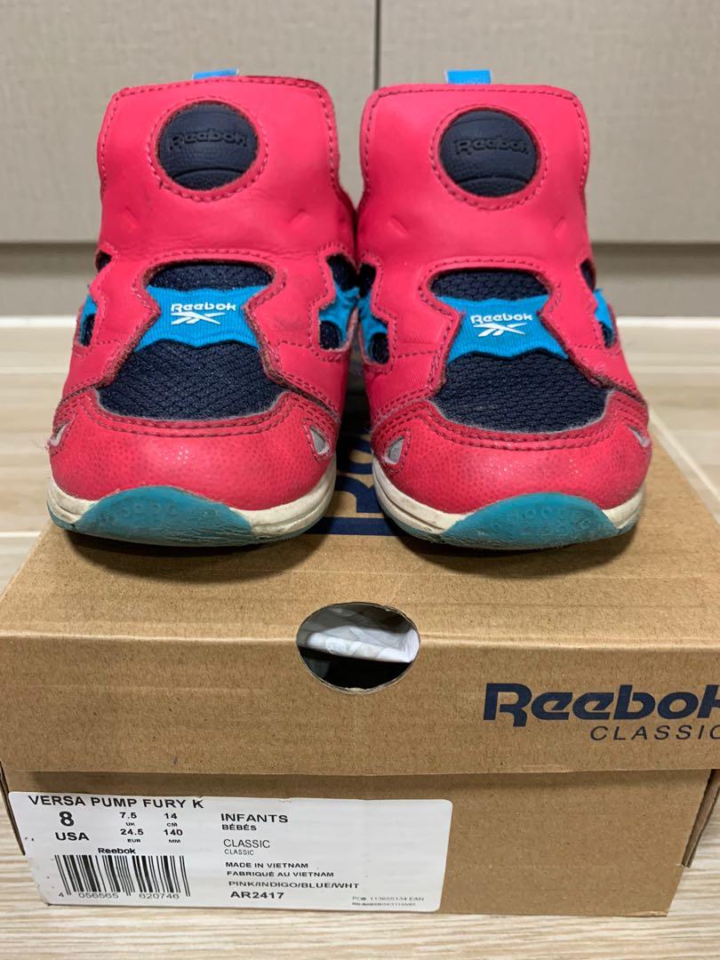 Infant top reebok pumps