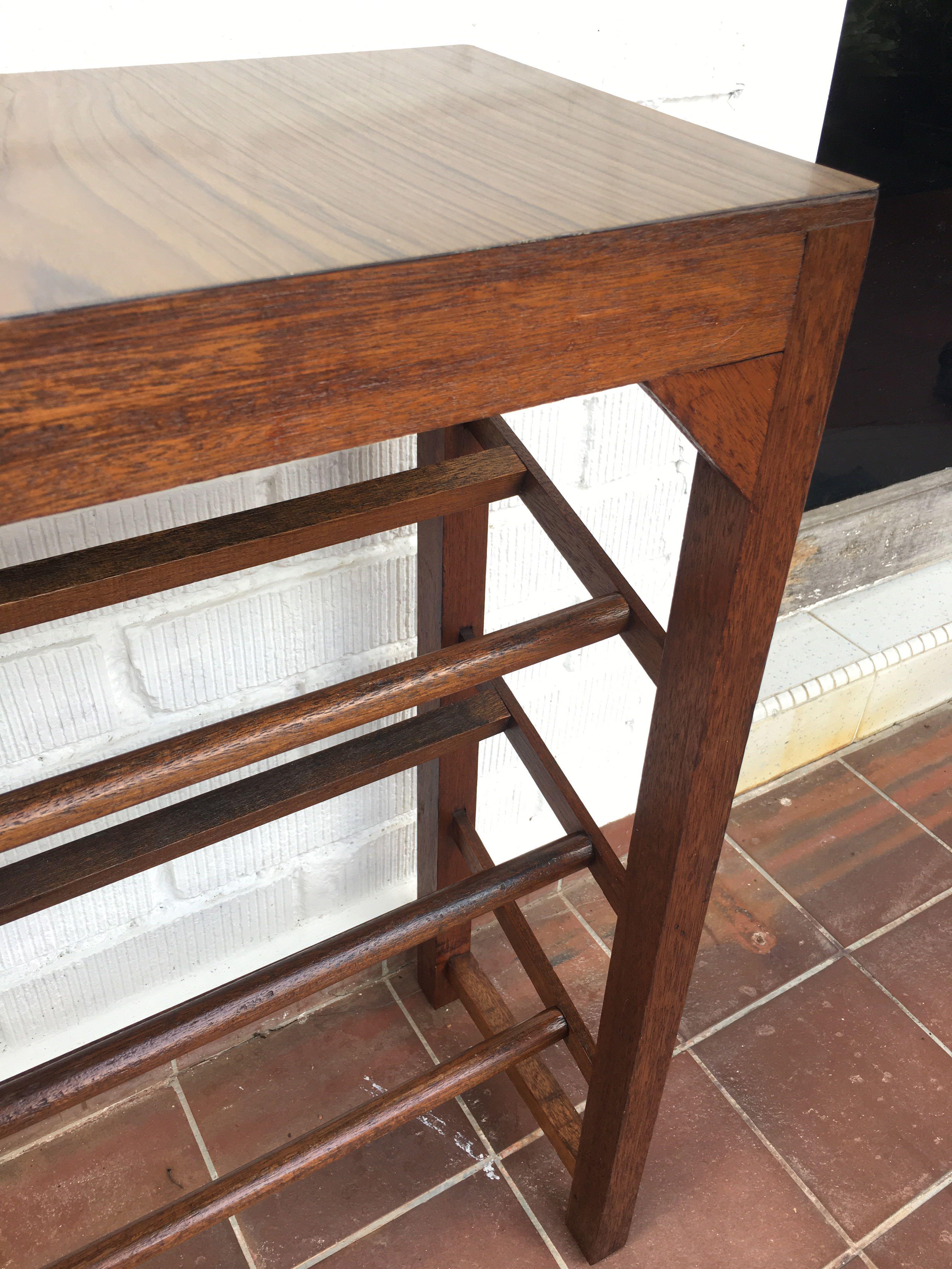 Restored vintage retro solid wood shoe rack, Furniture & Home Living ...