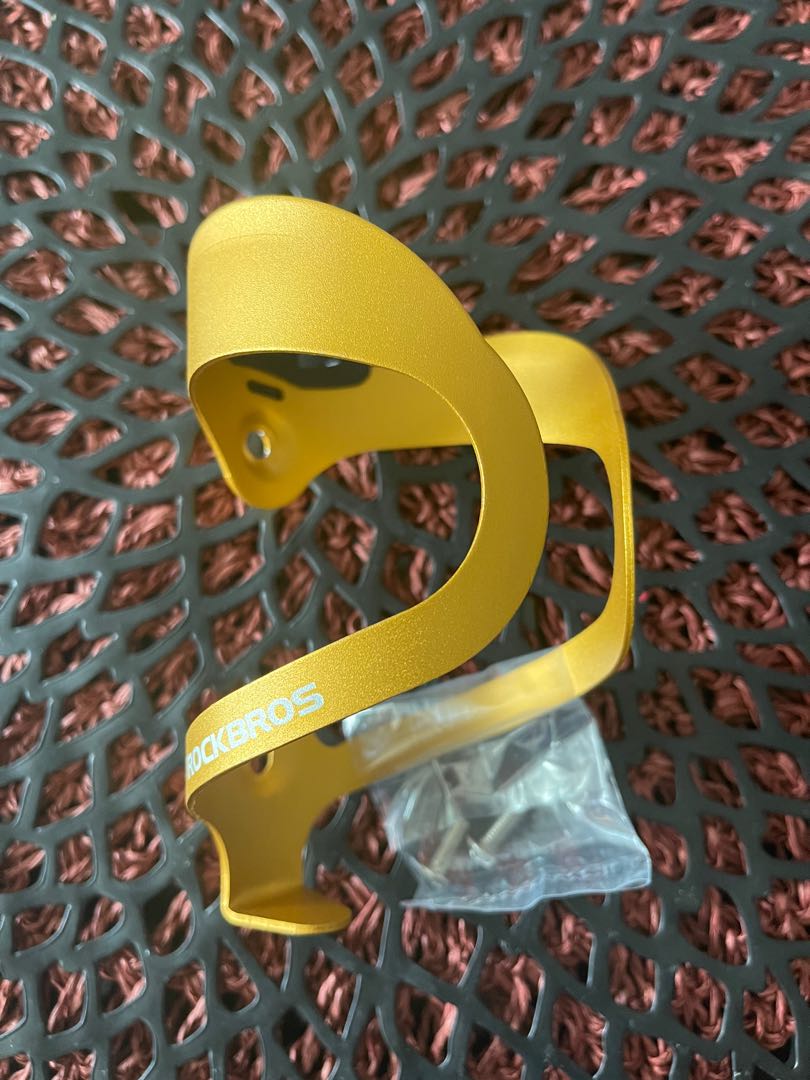 Rockbros Bottle Cage (Gold Colour), Sports Equipment, Bicycles & Parts