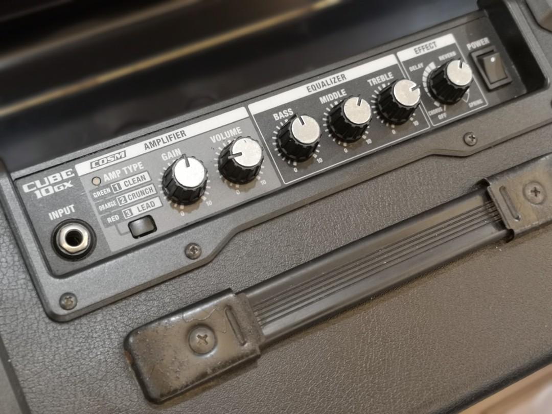 Roland Cube 10GX Guitar Amplifier (Category: Soundbars, Speakers & Amplifiers) located in Talisay. Submitted by kim_rey (Listing ID 1120603691, Image 3). Description: Slightly used.