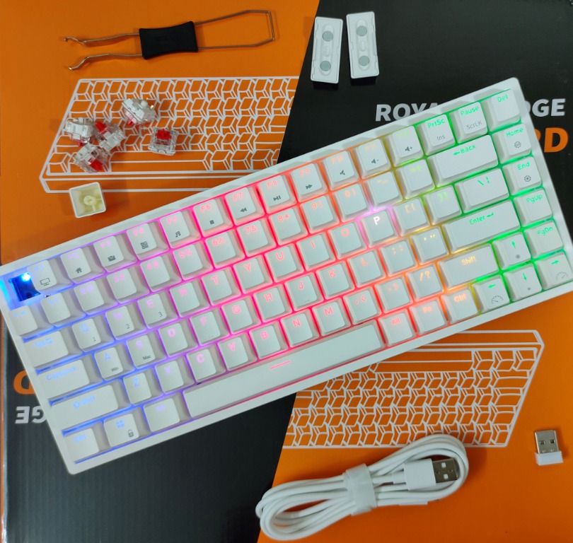 Royal Kludge RK84 Mechanical Keyboard Hotswap Wireless Bluetooth 2.4GHz,  Computers  Tech, Parts  Accessories, Computer Keyboard on Carousell