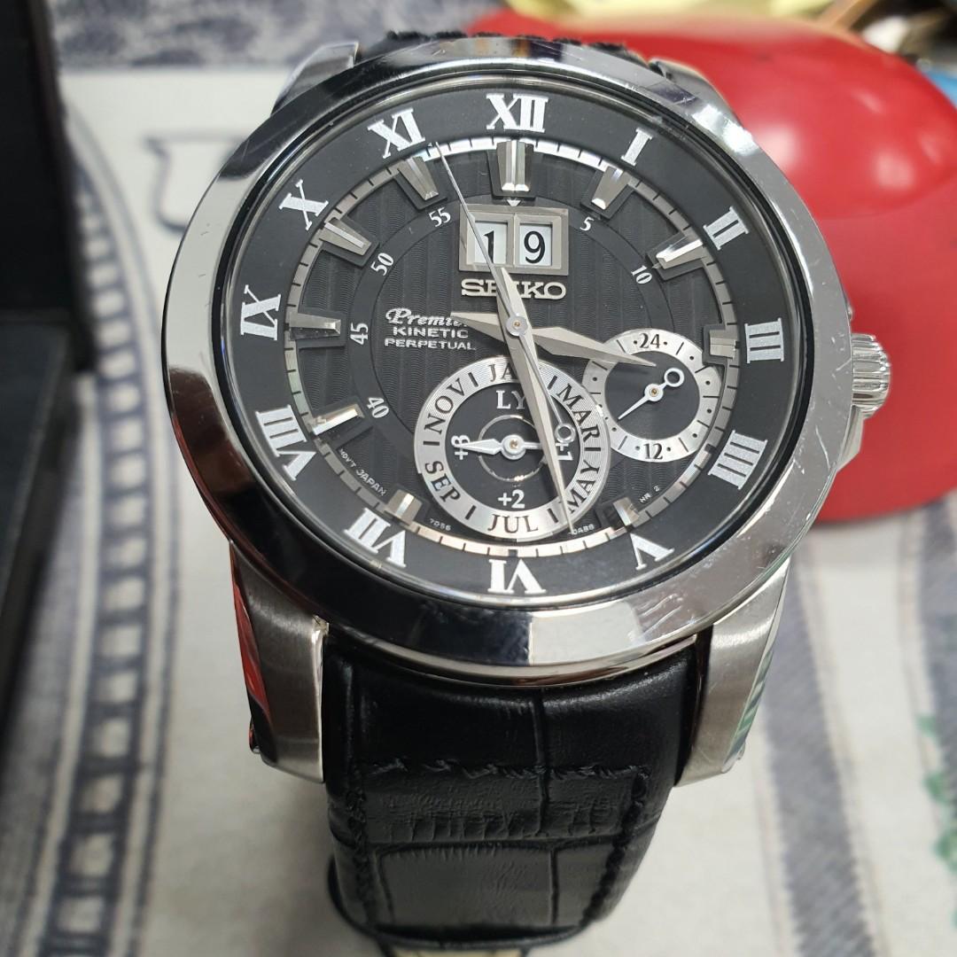 Seiko Premier Kinetic 7D56-0AB0, Men's Fashion, Watches & Accessories,  Watches on Carousell
