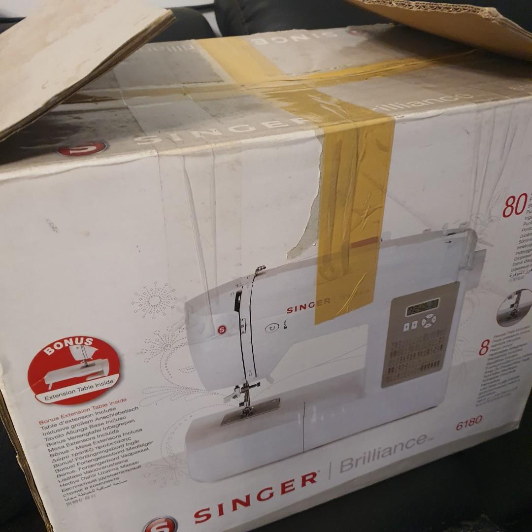 Singer Brilliance 6180 Sewing Machine, TV & Home Appliances, Washing