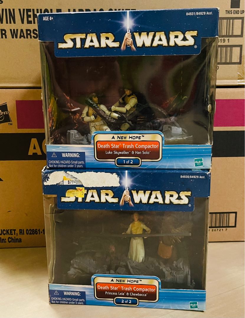 Star Wars Death Star Trash Compactor Luke Skywalker Han Solo Princess