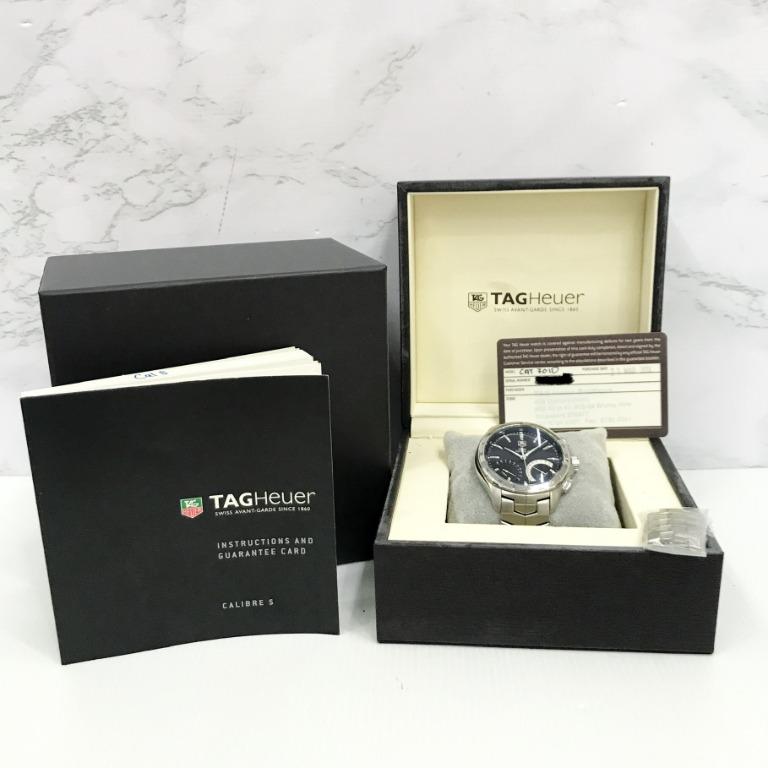 TAG HEUER CAT7010 LINK CALIBRE S BLACK DIAL AUTOMATIC YEAR2014