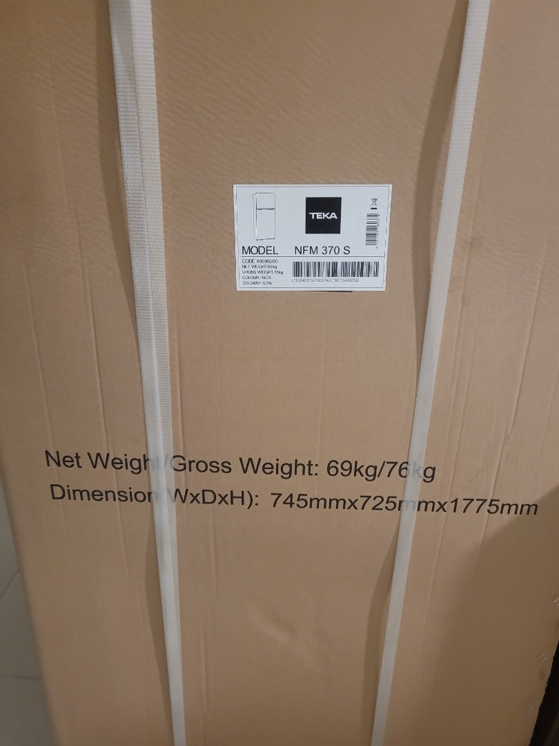 TEKA NFM 370 S FRIDGE ( free shipping within klang valley), TV & Home