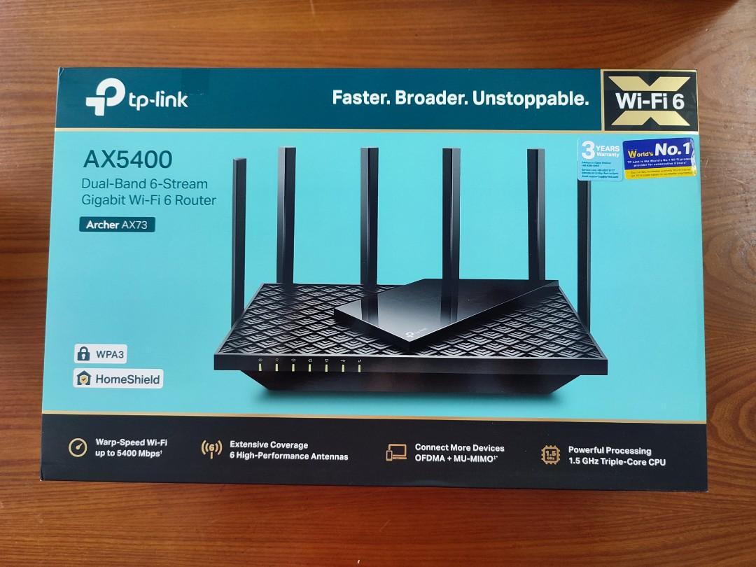 TPLink Archer AX73 AX5400 DualBand WiFi 6 Router 150, Computers