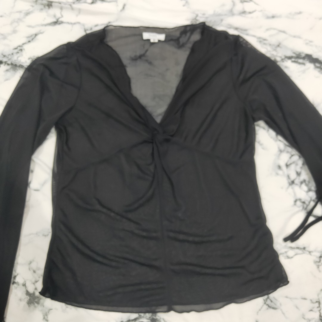 Translucent top, Women's Fashion, Tops, Longsleeves on Carousell