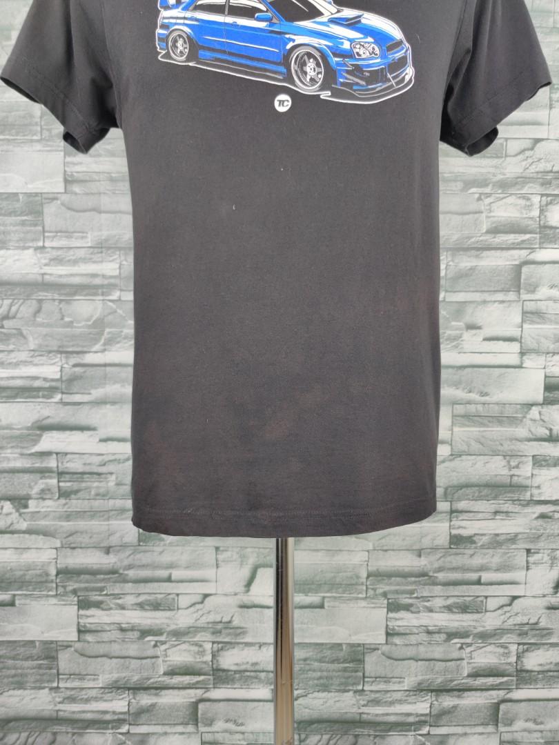 Tuner Cult Subaru WRX STI Black Shirt, Men's Fashion, Tops & Sets