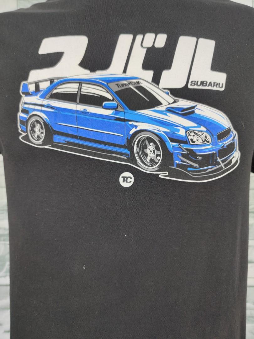 Tuner Cult Subaru WRX STI Black Shirt, Men's Fashion, Tops & Sets