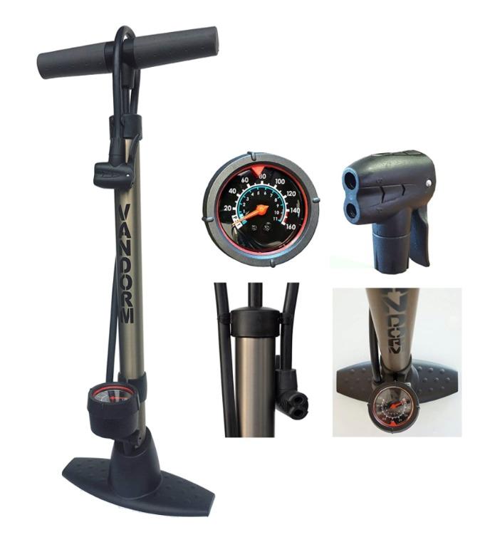 Vandorm Legend VII Track Pump Bicycle Cycle Alloy Floor Track Tyre