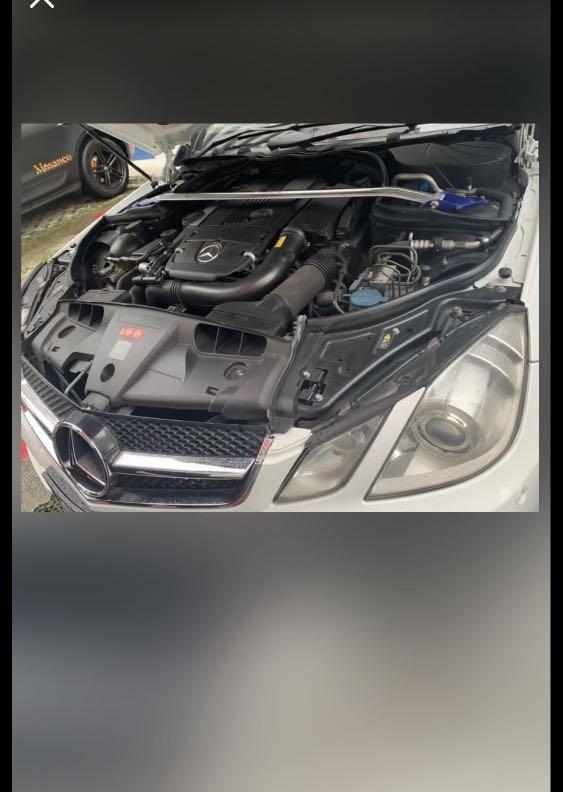 W204 / w212 front top strut bar, Car Accessories, Accessories on Carousell