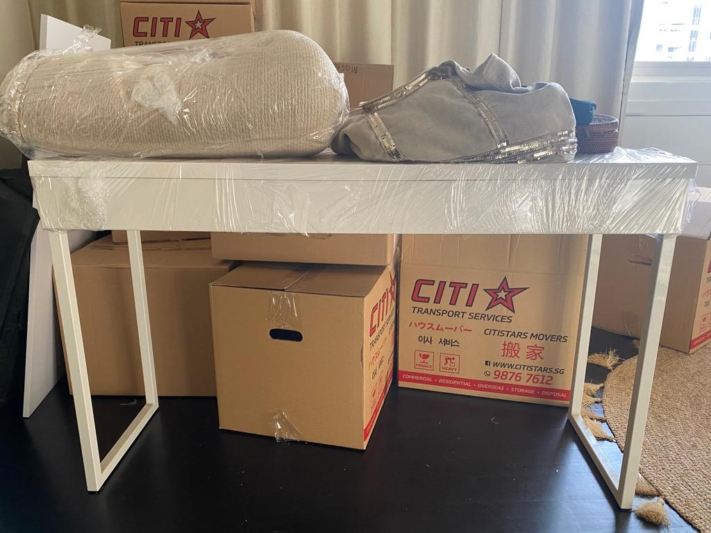 White Ikea Alex Desk Furniture Home Living Furniture Tables Sets On Carousell