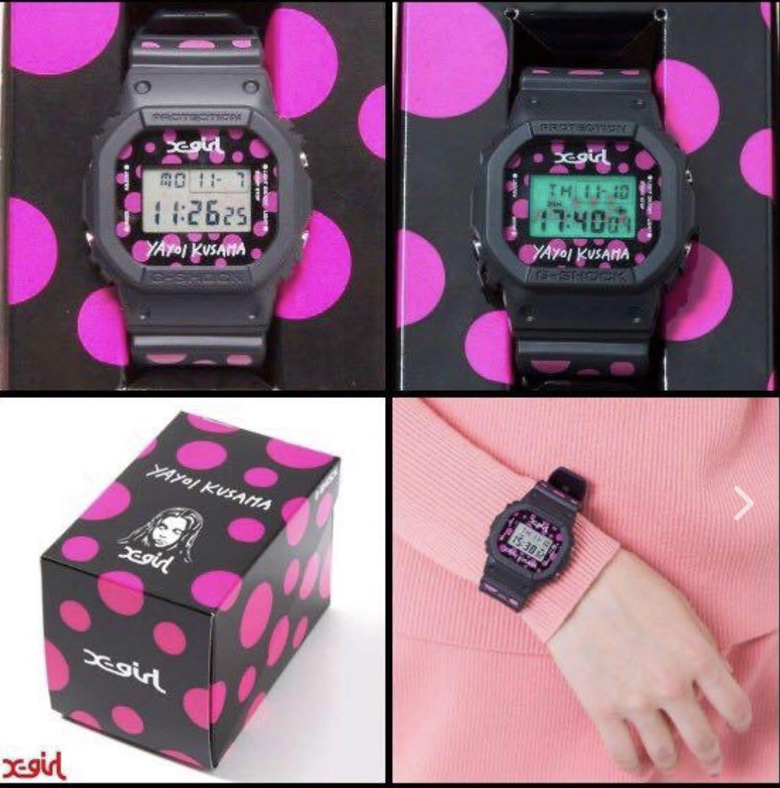 限定品】全新未使用X-girl x Yayoi Kusama 草間彌生x G-Shock DW-5600