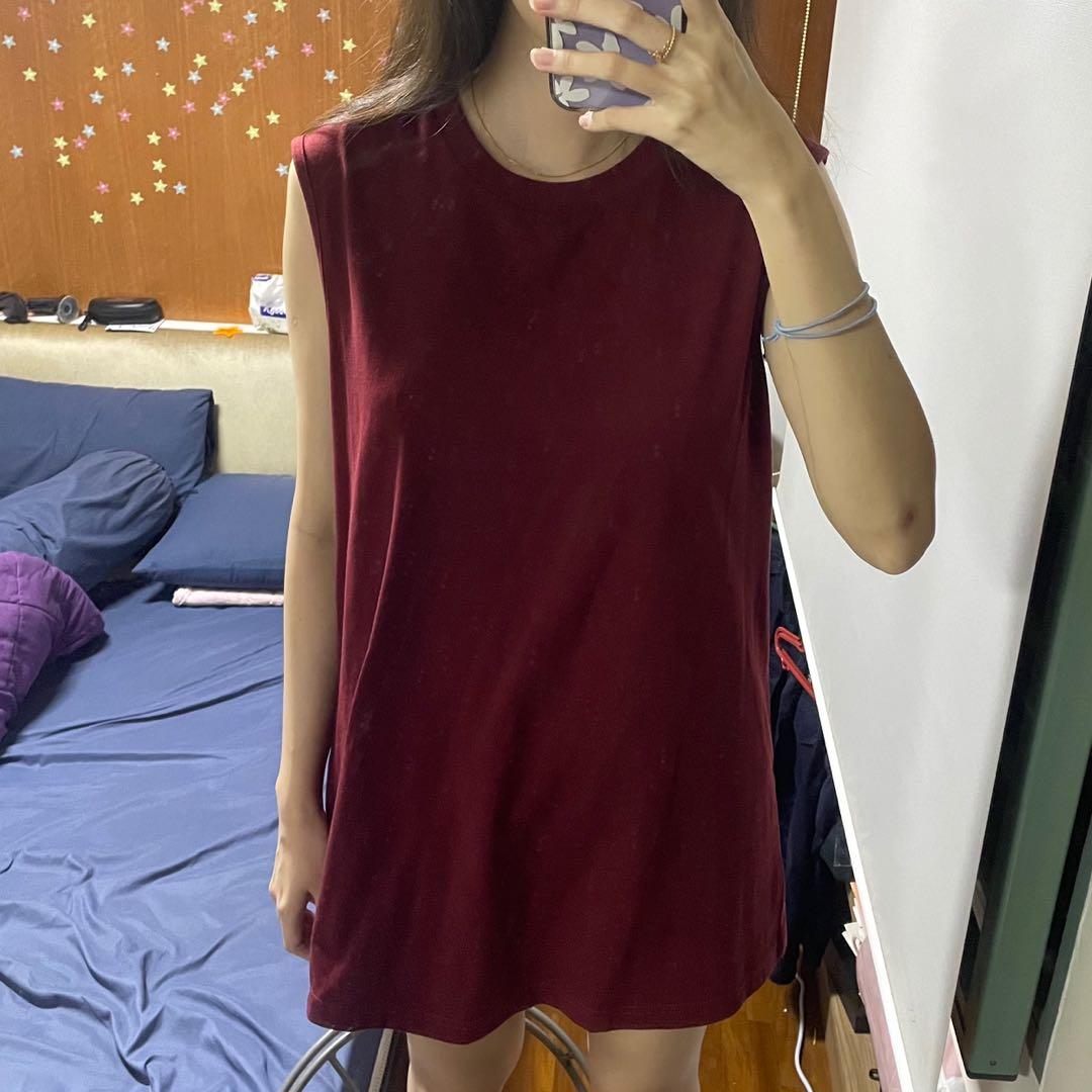 zalora unisex oversize muscle tank top 